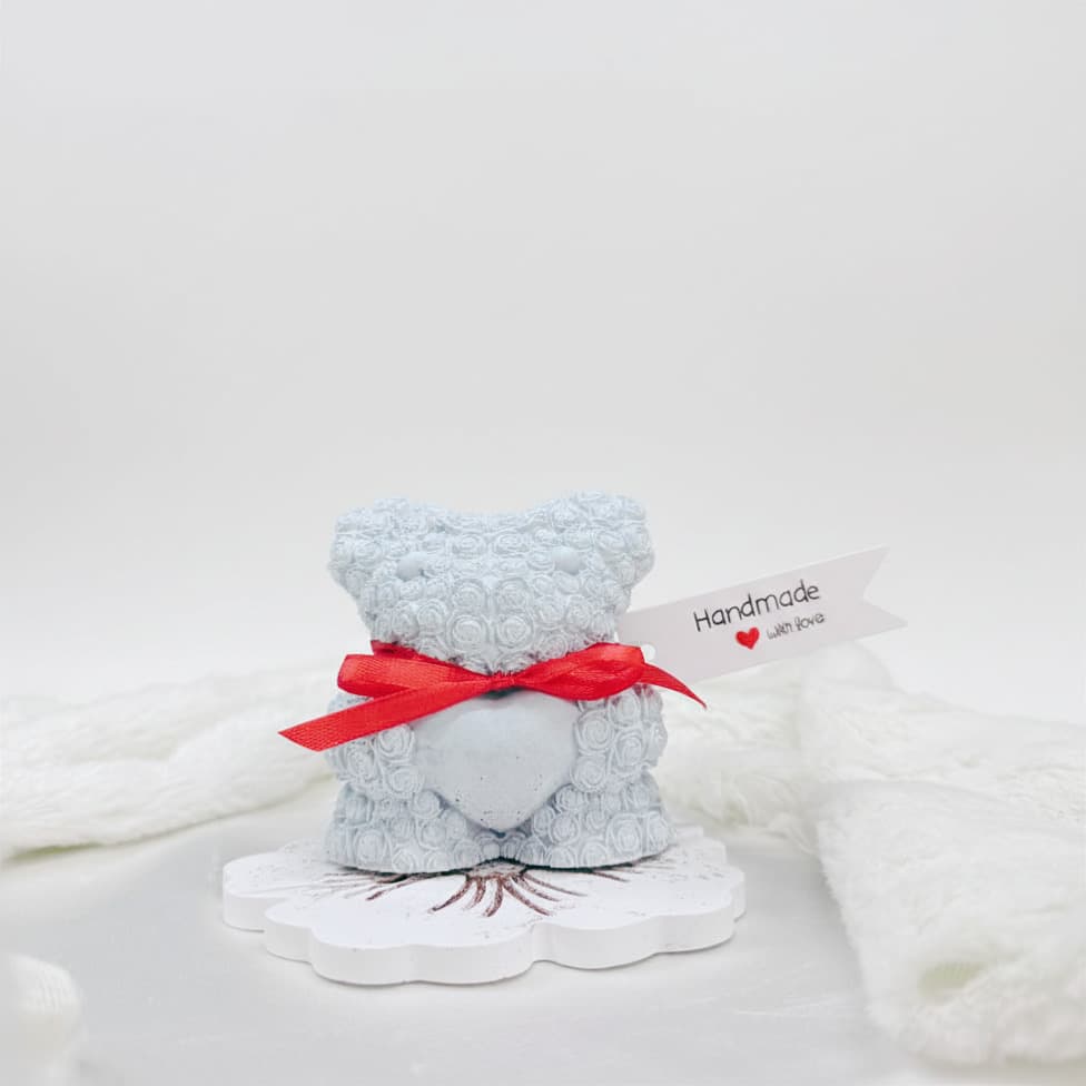 Urso de Rosas "Handmade with Love"