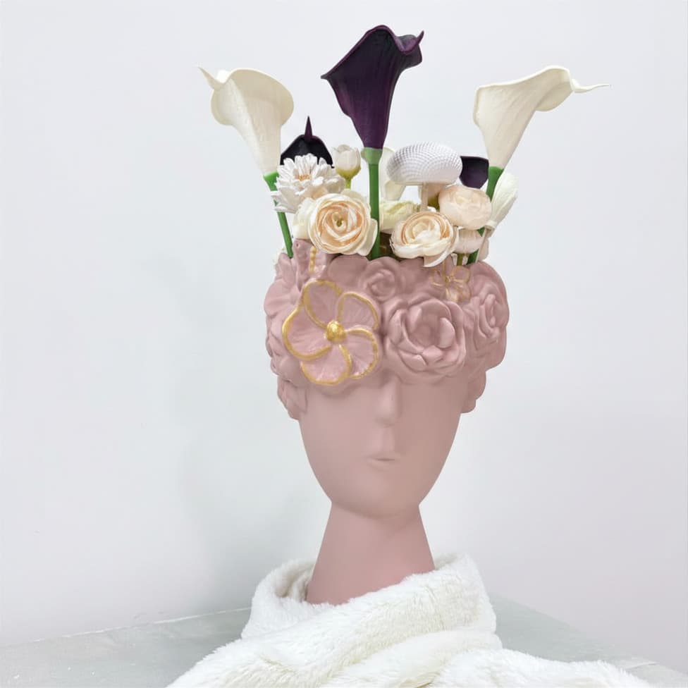 Vaso Busto "David Rosa" com Callas e Rosas