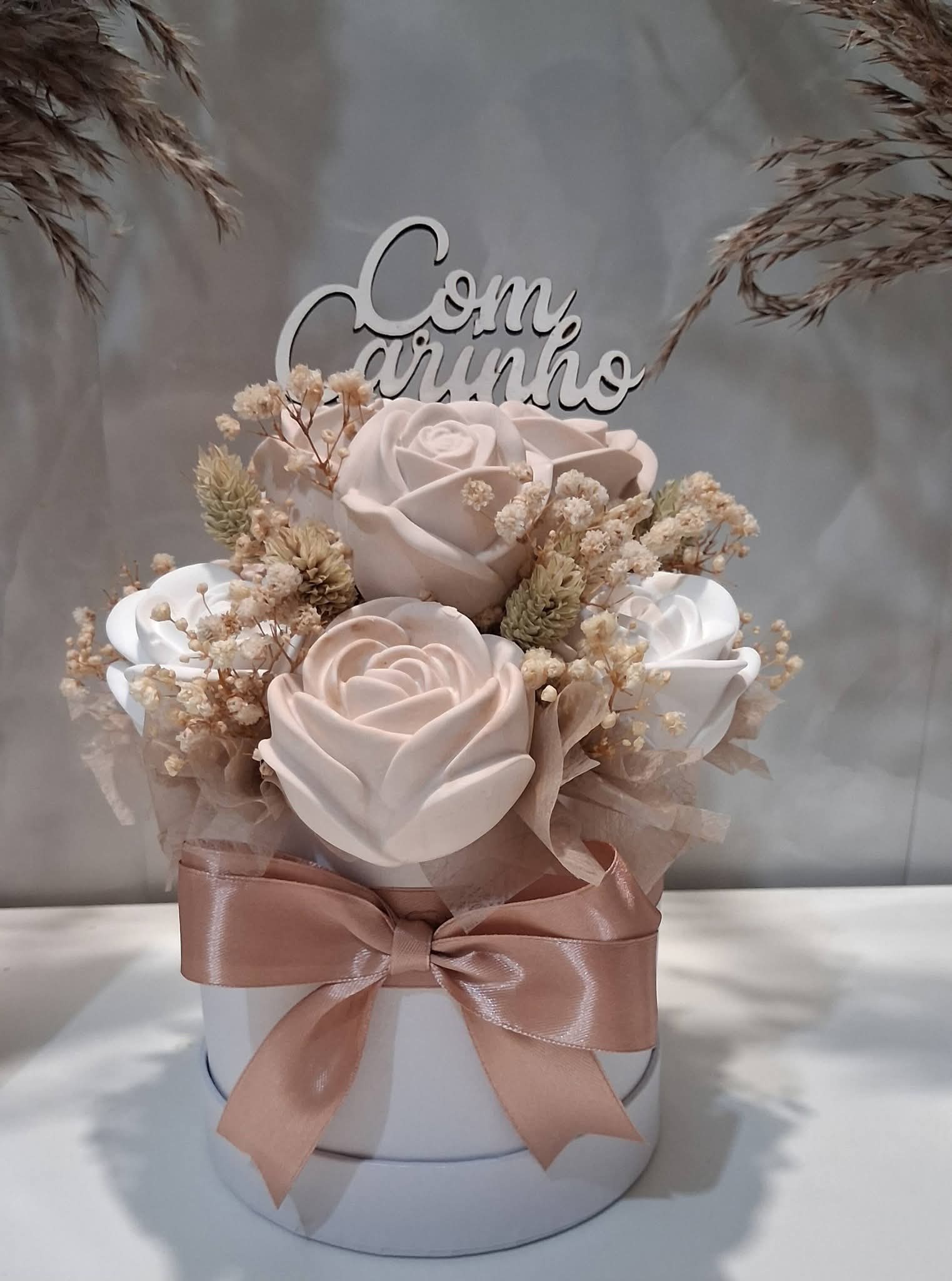 Arranjo em gesso perfumado